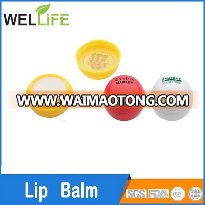 2018 female private logo round lip balm