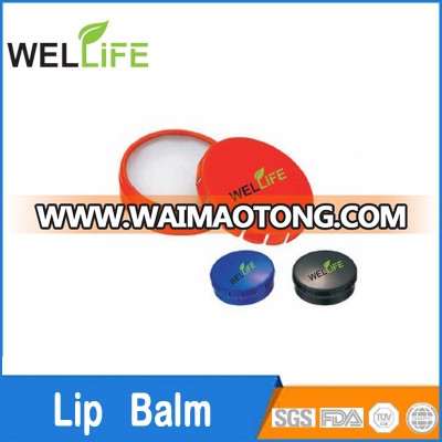 Hot sale oem make up round lip balm